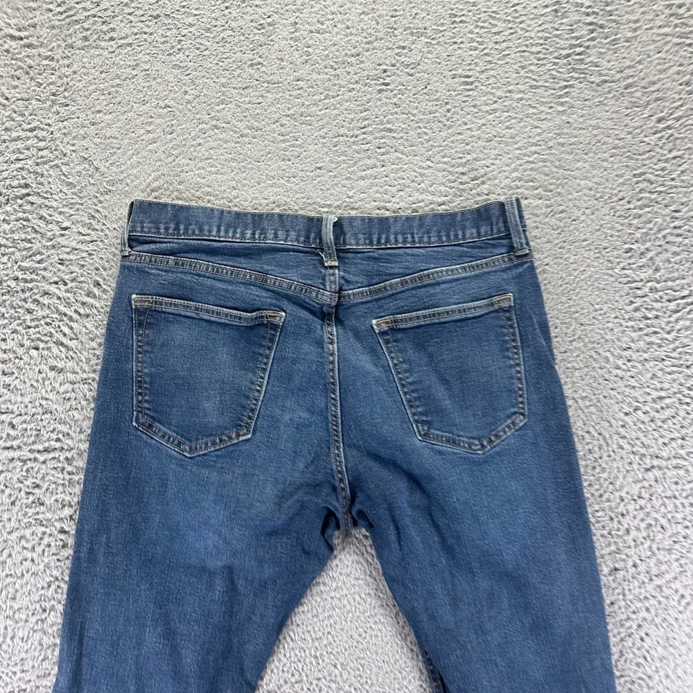 Old Navy Built-In Flex Jeans Mens 36x28 Blue Cotton Denim Straight Slim Stretch